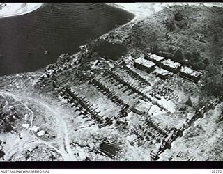 SOUTHERN BOUGAINVILLE, NEW GUINEA. 1945. ARTILLERY OF JAPANESE 17TH ARMY GROUP ASSEMBLED AFTER THE SURRENDER. (PHOTOGRAPH REPRODUCED IN OFFICIAL HISTORY VOLUME: THE FINAL CAMPAIGNS, PAGE 236). ..