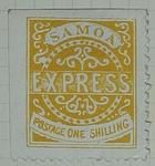 Stamp: Samoan One Shilling