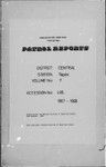 Patrol Reports. Central District, Tapini, 1967-1968