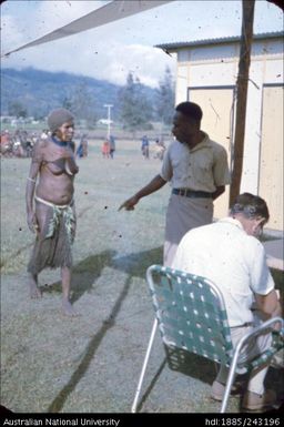 Woman coming to vote