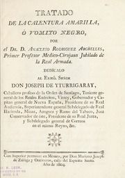 Tratado de la calentura amarilla, ó vomito negro