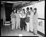 Shriners sail for Honolulu to visit Hawaii Shriners, 1956