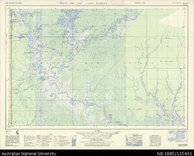 Papua New Guinea, Lake Murray, Series: AMS T504, Sheet SB 54-15, 1966, 1:250 000