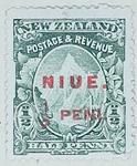 Stamp: New Zealand - Niue Half Penny