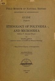 Ethnology of Polynesia and Micronesia : Hall F (ground floor)