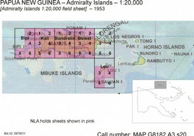 [Admiralty Islands 1:20,000 field sheet]