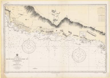 Round Head to Orangerie Bay, Papua, south coast, New Guinea, South Pacific Ocean : from a British survey in 1850 / Hydrographic Office, U.S. Navy