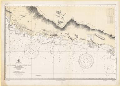 Round Head to Orangerie Bay, Papua, south coast, New Guinea, South Pacific Ocean : from a British survey in 1850 / Hydrographic Office, U.S. Navy