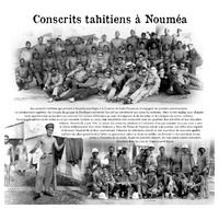 Poilus Tahitiens_PANNEAU 9 Conscrits tahitiens à Nouméa