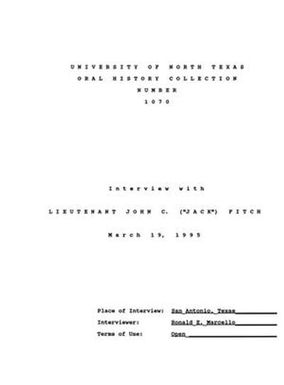 Oral History Interview with John C. ("Jack") Fitch, March 19, 1995