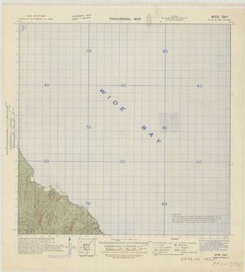 New Britain, provisional map (Wide Bay)