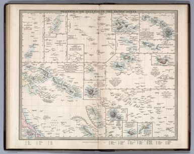 Polynesia or islands in the Pacific Ocean. Engraved by J. & C. Walker. London: Edward Stanford, 6, Charing Cross. (to accompany) The Atlas of India, revised by J. Walker...