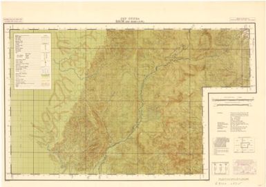 Baum and Biaru (N.W.) surveyed and compiled in Nov. 1943 by 3 Aust. Field Survey Coy. AIF from air photographs ; reproduction 2/1 Aust. Army .Topo Survey Coy