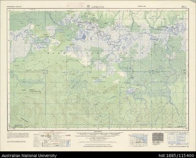 Papua New Guinea, Ambunti, Series: AMS T504, Sheet SB 54-4, 1965, 1:250 000