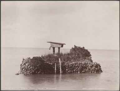 Islet shrine of Tendao, Vella Lavella, Solomon Islands, 1906, 1 / J.W. Beattie