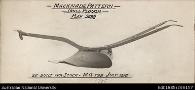 Macknade drill plow
