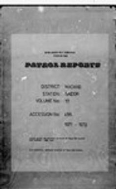 Patrol Reports. Madang District, Saidor, 1971 - 1972