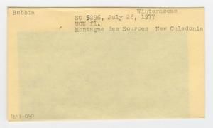 [Bubbia in New Caledonia, envelope IE41-090]