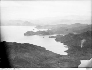 MILNE BAY, PAPUA, 1942-09. MULLINS HARBOUR, MILNE BAY, WHERE THE JAPANESE ATTEMPTED TO LAND