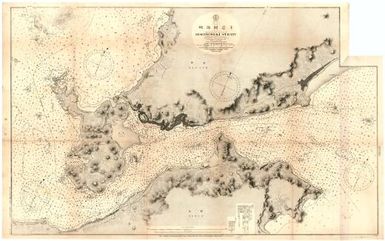 [Japan nautical charts].: Japan. Western Entrace to the Inland-Sea. Simonoseki Strait. (Sheet 135)