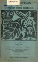 Bulletin de la Société des Études Océaniennes numéro 102