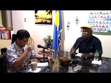 Campaign talk show w/ candidate Sinesio Sandei for Koror State At-Large (10.26.17)