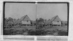 Native houses, probably Island of Guam