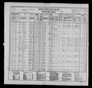 1940 Census Population Schedules - Hawaii - Hawaii County - ED 1-64