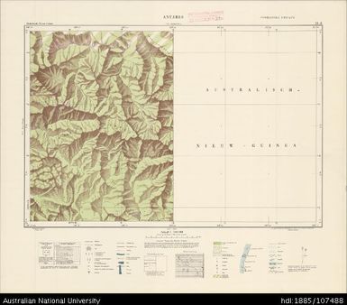 Indonesia, Western New Guinea, Antares, Series: Nederlands-Nieuw-Guinea, Sheet 19-Z, 1956, 1:100 000