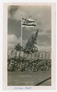 [Hawaiian Flag Flying, Oahu, Hawaii]
