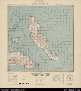 Solomon Islands (Melanesia), Malaita Island, Series: AMS X401, Sheet SC 57-3, 1944, 1:500 000