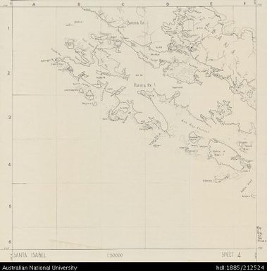 Solomon Islands, Sketch Map of Santa Isabel, Sheet 4, 1968, 1:50 000