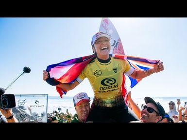 CARISSA MOORE - FIVE TIME WORLD SURF LEAGUE CHAMPION