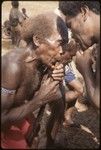 The panpipers accompanying the sango dancers