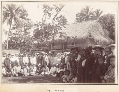 Villagers at Mauke, Cook Islands, 1903