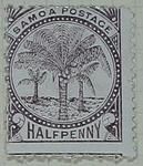 Stamp: Samoan Half Penny