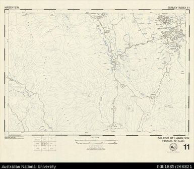 Papua New Guinea, Hagen SW, Survey Index 11, 1:50 000, 1972