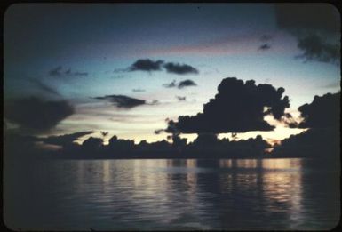 Sunset at sea : Mortlock Islands, Papua New Guinea, 1960 / Terence and Margaret Spencer