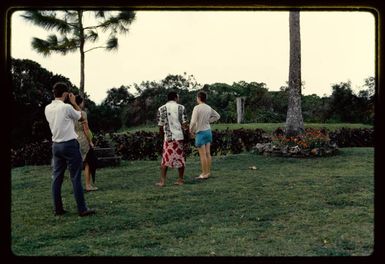 Burial ground of kings on the Fijian island of Bau, 1971