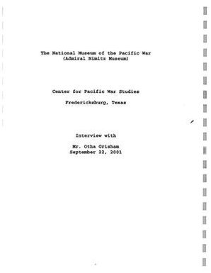 Oral History Interview with Otha Grisham, September 22, 2001