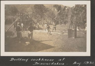 Cookhouse at Draunidakua, Fiji, August 1930