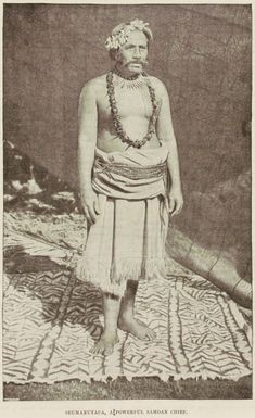 Seumanutafa, a powerful Samoan chief