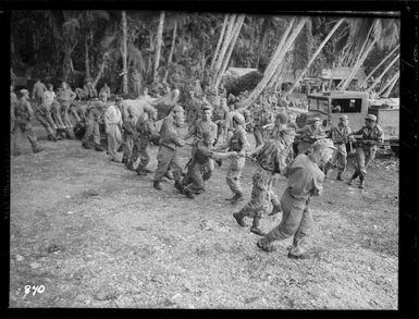 Troops of 3 (NZ) Division in Vella Lavella, Solomon Islands