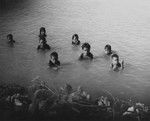 Local children swimming, Tonga