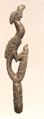 Photo of a wooden object 'New Guinea'