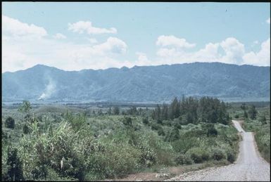 The road from Mt Hagen to Minj. People are moving down from the hills to build their houses along it (2) : Wahgi Valley, Papua New Guinea, 1970 / Terence and Margaret Spencer
