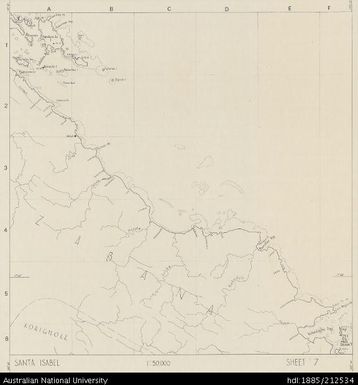 Solomon Islands, Sketch Map of Santa Isabel, Sheet 7, 1968, 1:50 000