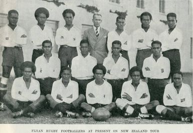 Fijian rugby footballers at present on New Zealand tour