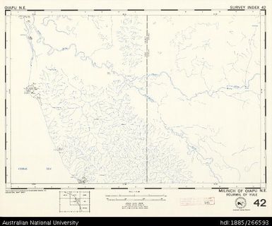 Papua New Guinea, Oiapu NE, Survey Index 42, 1:50 000, 1974