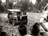 Field church with Father Kelly, Guadalcanal, 1942